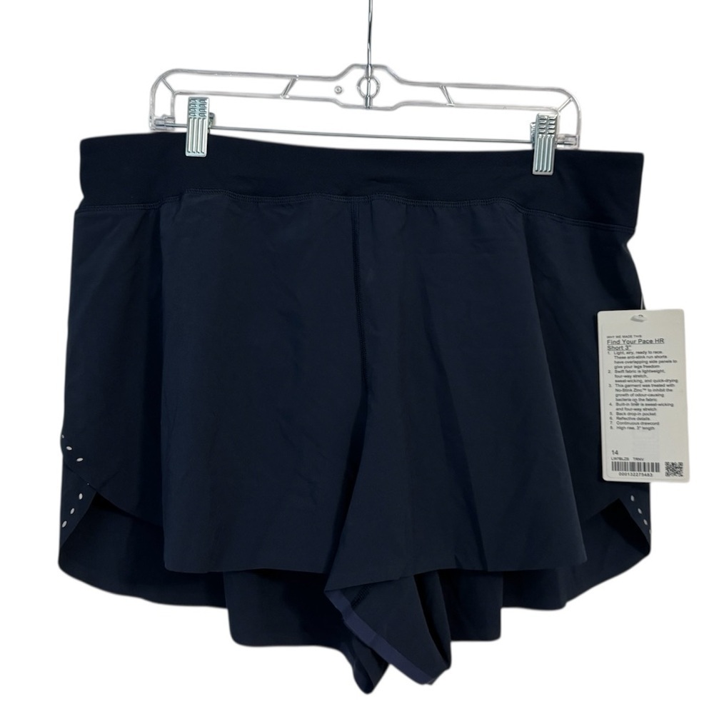 Lululemon Find Your Pace Lined High-Rise Short 3" in True Navy - Picture 5 of 6